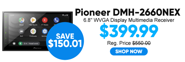 Pioneer Multimedia Receiver 6.8 WVGA Display - DMH2660NEX