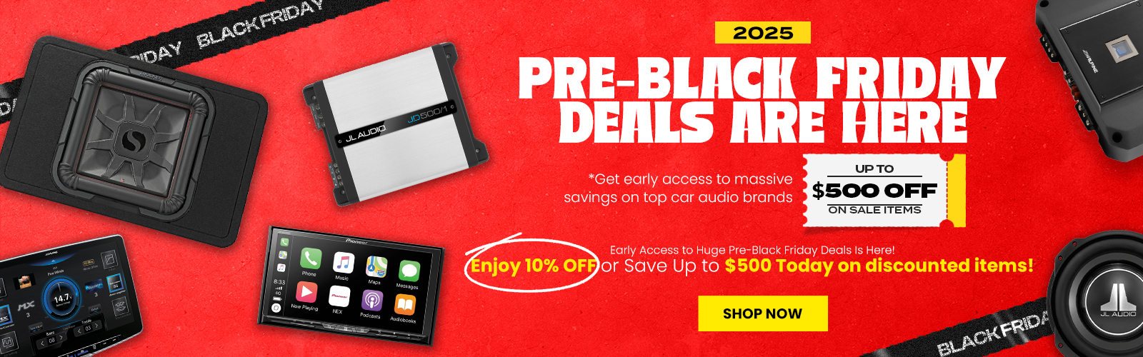 Start Black Friday Early — Save 10% Sitewide Right Now! NOTE:Badge: EARLY10 + Enjoy Free Shipping & Extended Warranty Coverage