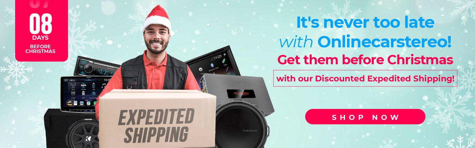 HOLIDAY SALE — Discounted Expedited Shipping