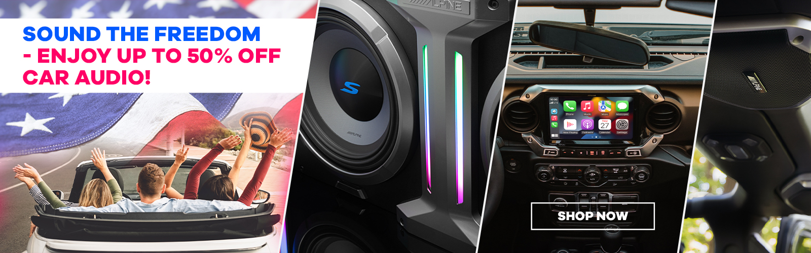 Sound the Freedom - Enjoy Up to 50% OFF Car Audio!