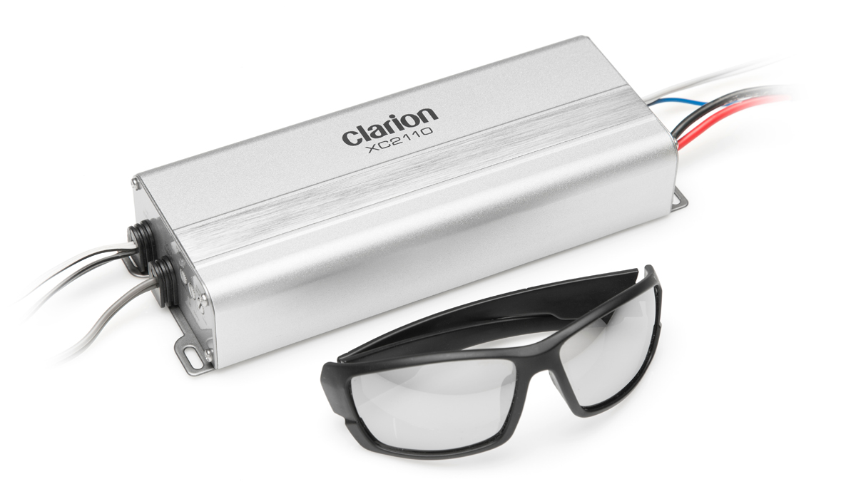 Clarion XC2110 Micro Size 400W Max Power Class D Mono Subwoofer Amplifier
