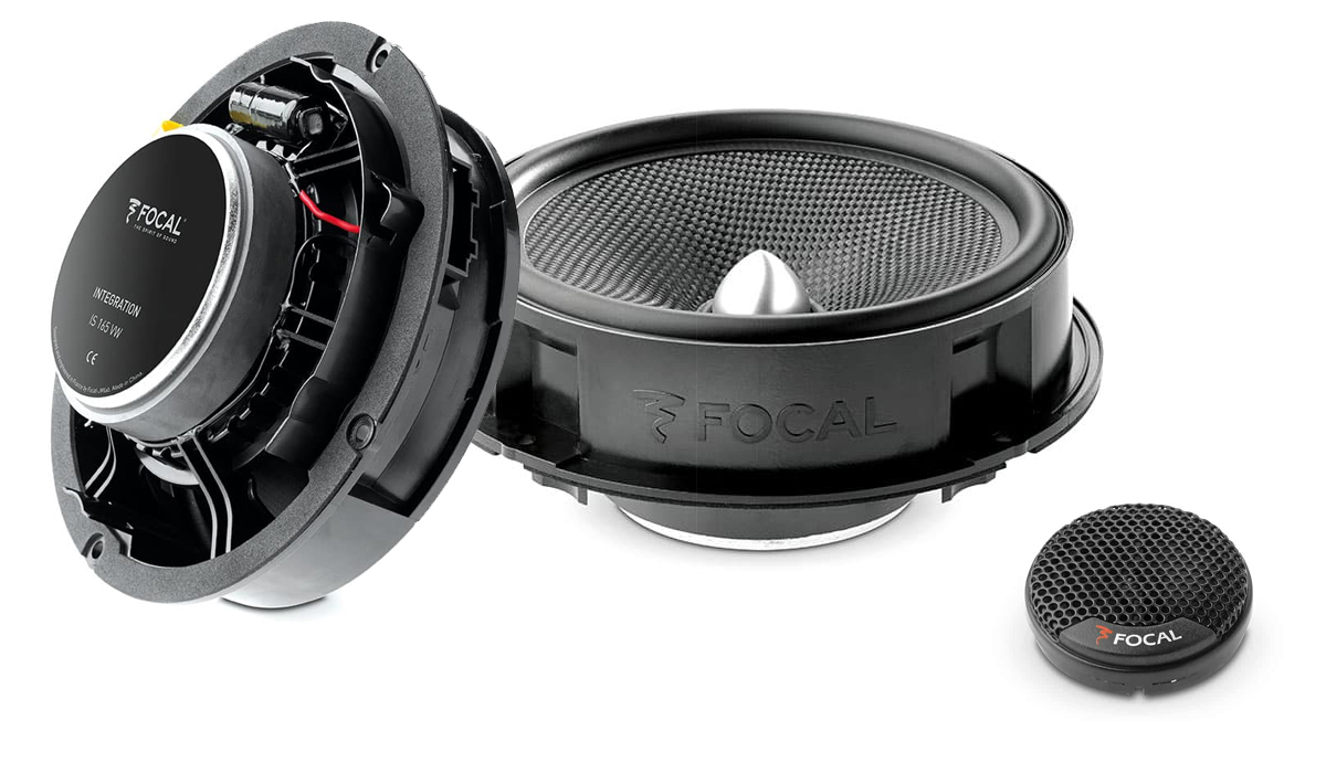 Focal IS 165 VW Plug & Play Integration 6-1/2 inch 120 Watts Max Power 2-Way Component Original Volkswagen Kit 4-ohm Impedance