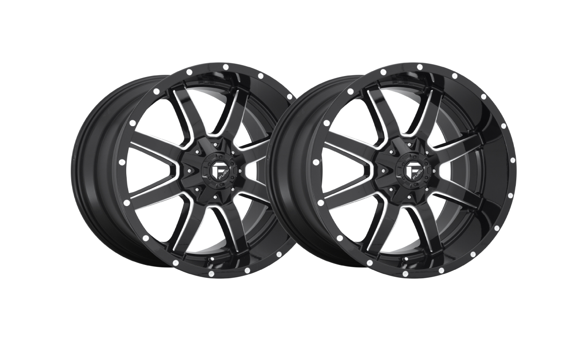 Fuel Gloss Black Milled Rims