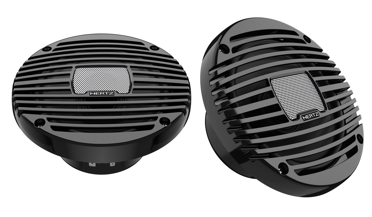 Hertz HEX 6.5-M-C 6-1/2 inch 100 Watts Peak 4-ohm Marine Coaxial Speakers - Black