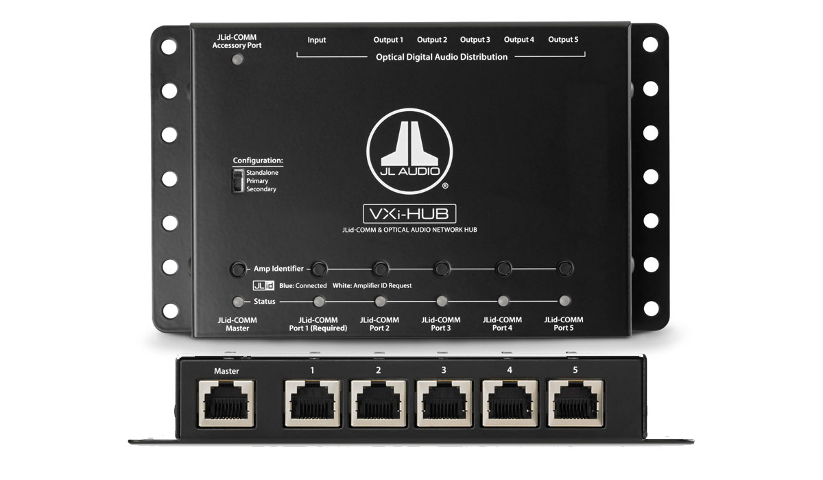 JL Audio VXi-HUB JLid™ Comm & Optical Audio Network Hub for VXi Amplifiers