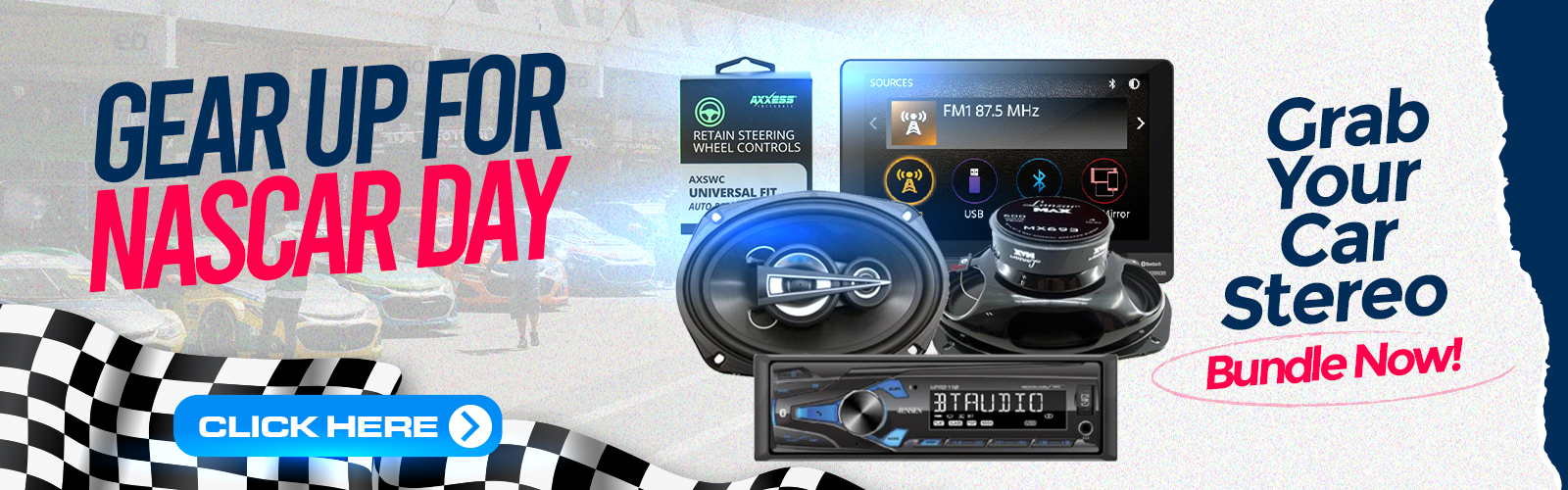Gear Up for NASCAR Day: Grab Your Car Stereo Bundle Now!