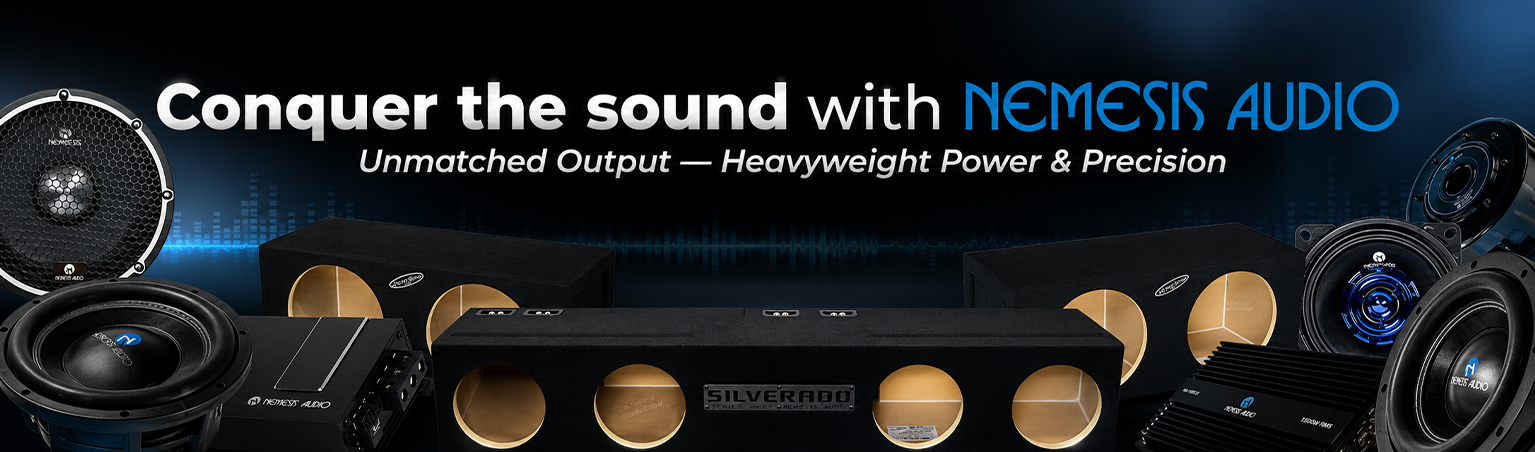 Conquer the sound with Nemesis Audio Unmatched Output — Heavyweight Power & Precision